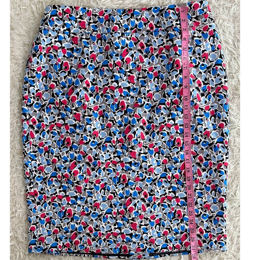Nine West Womens Sz 14W Multicolor Floral Knee Length Straight Pencil Skirt#0277 - Picture 10 of 12